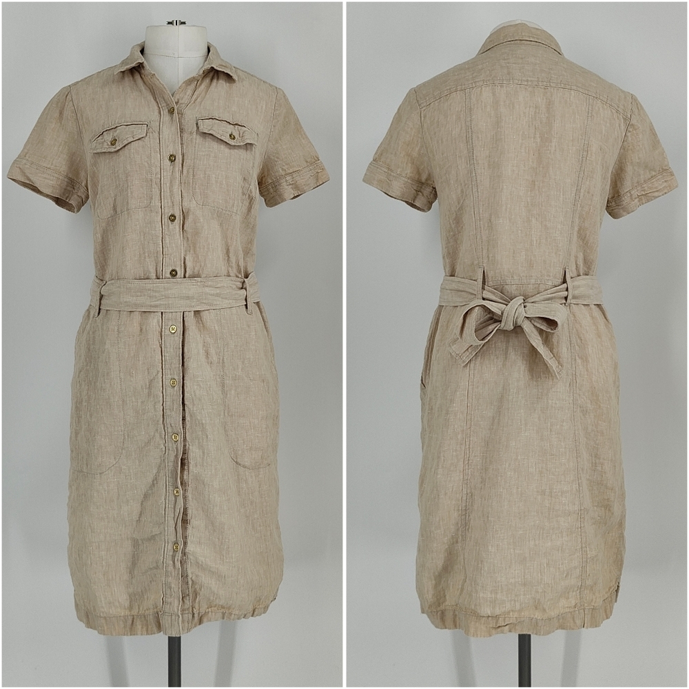 Tommy Hilfiger | linen utility dress